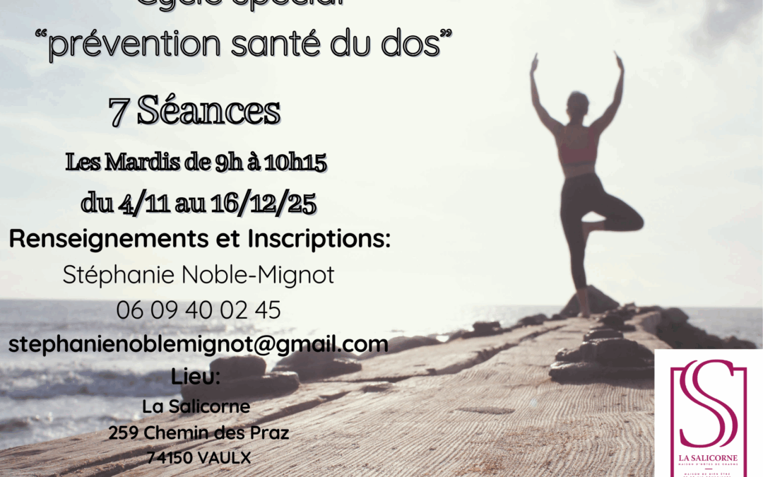Cycle Spécial santé du dos à partir du 4/11/2025 (7 Séances)