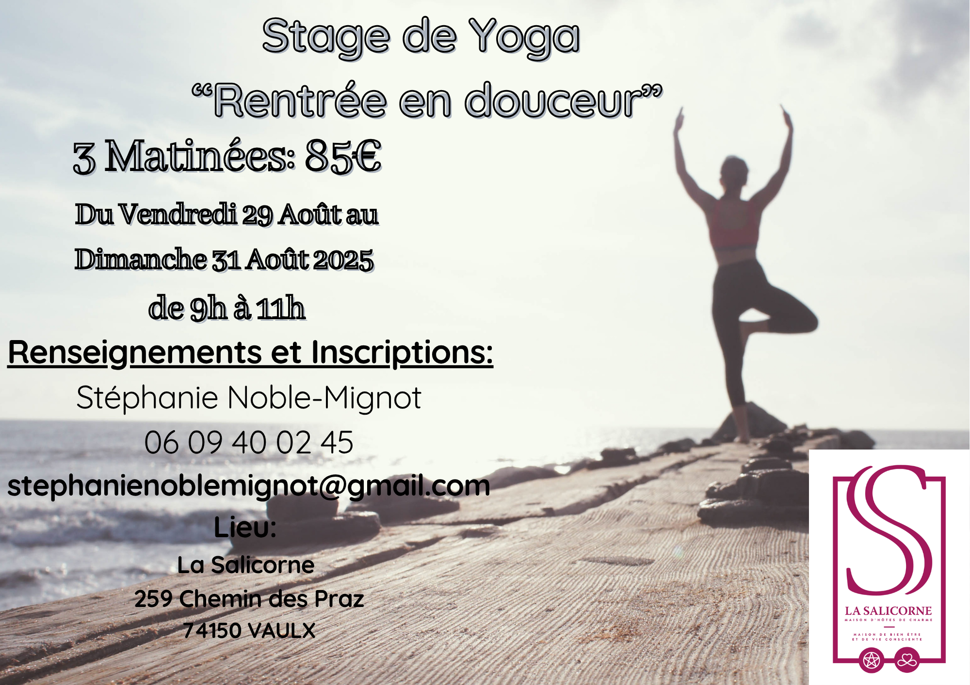 Stage de Yoga « Rentrée en Douceur » du 29 au 31 Août 2025