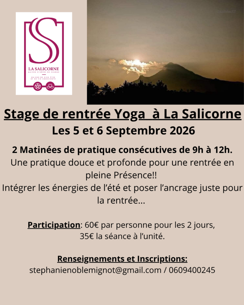 Stage de Rentrée à La Salicorne